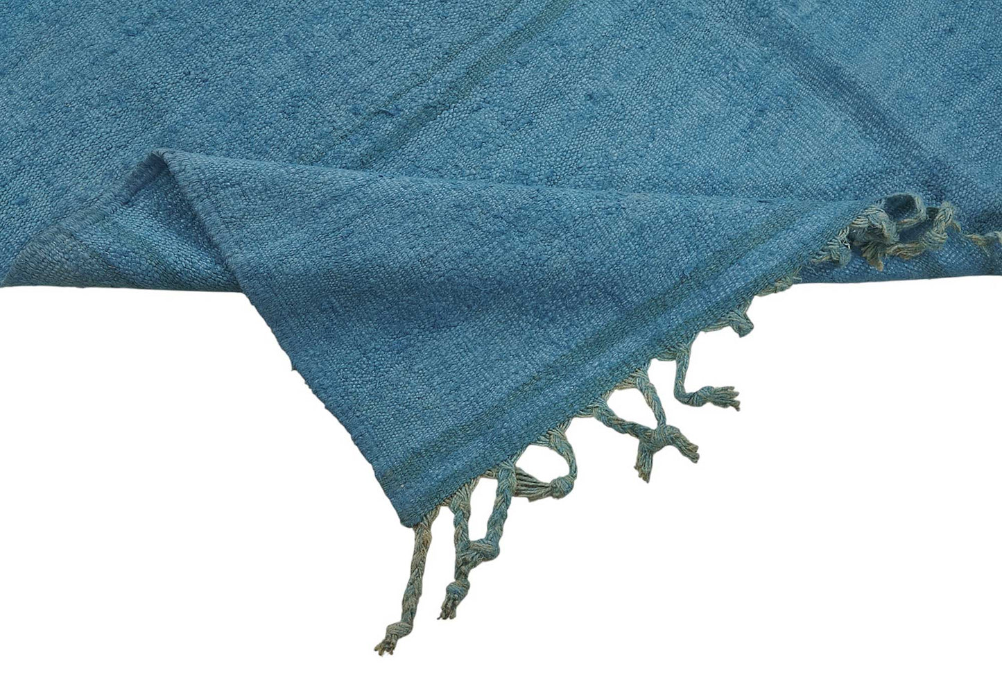 5x8 Blue Color Hemp Kilim Rug - 50409