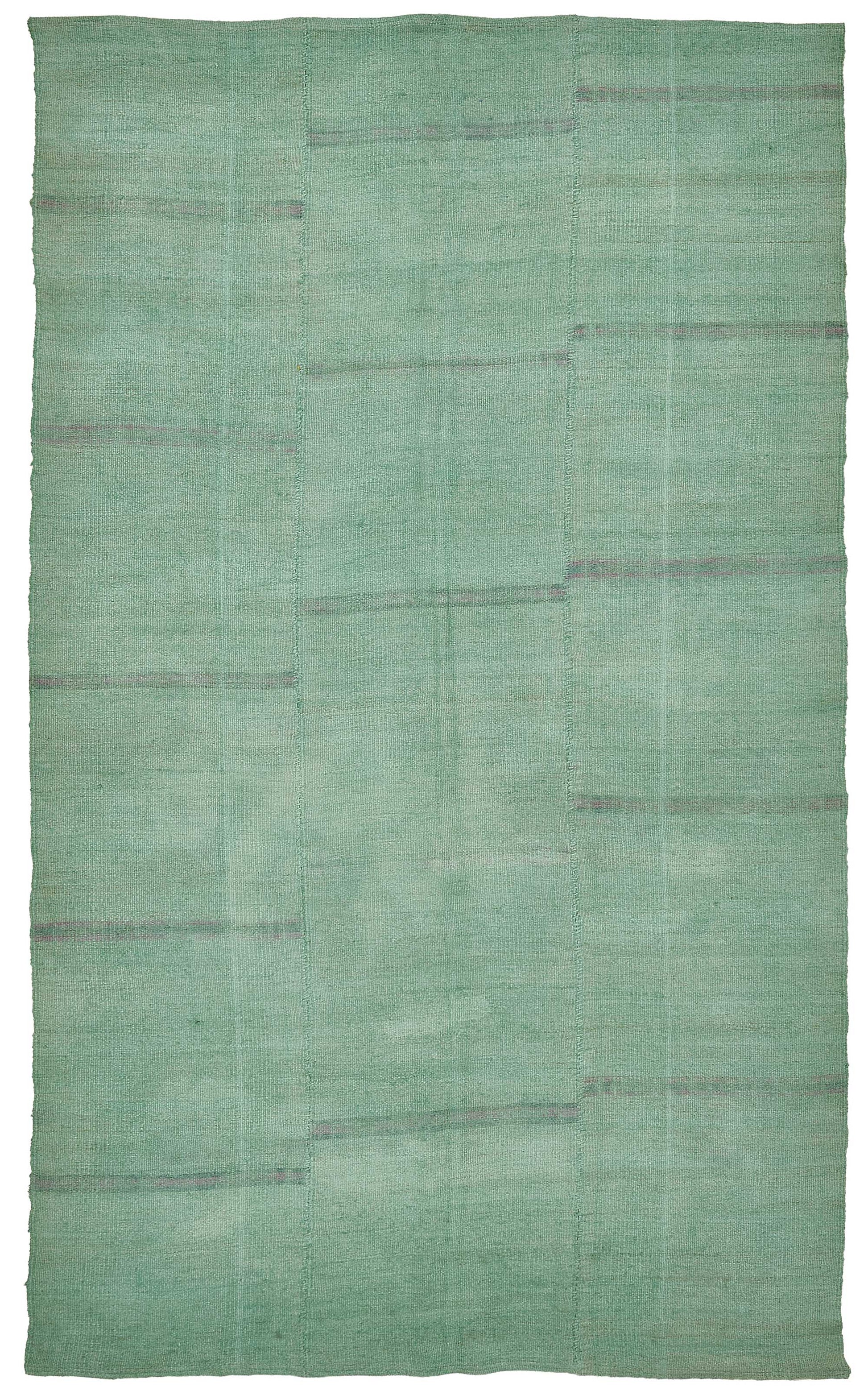 6x9 Turquoise Color Hemp Kilim Rug - 50410