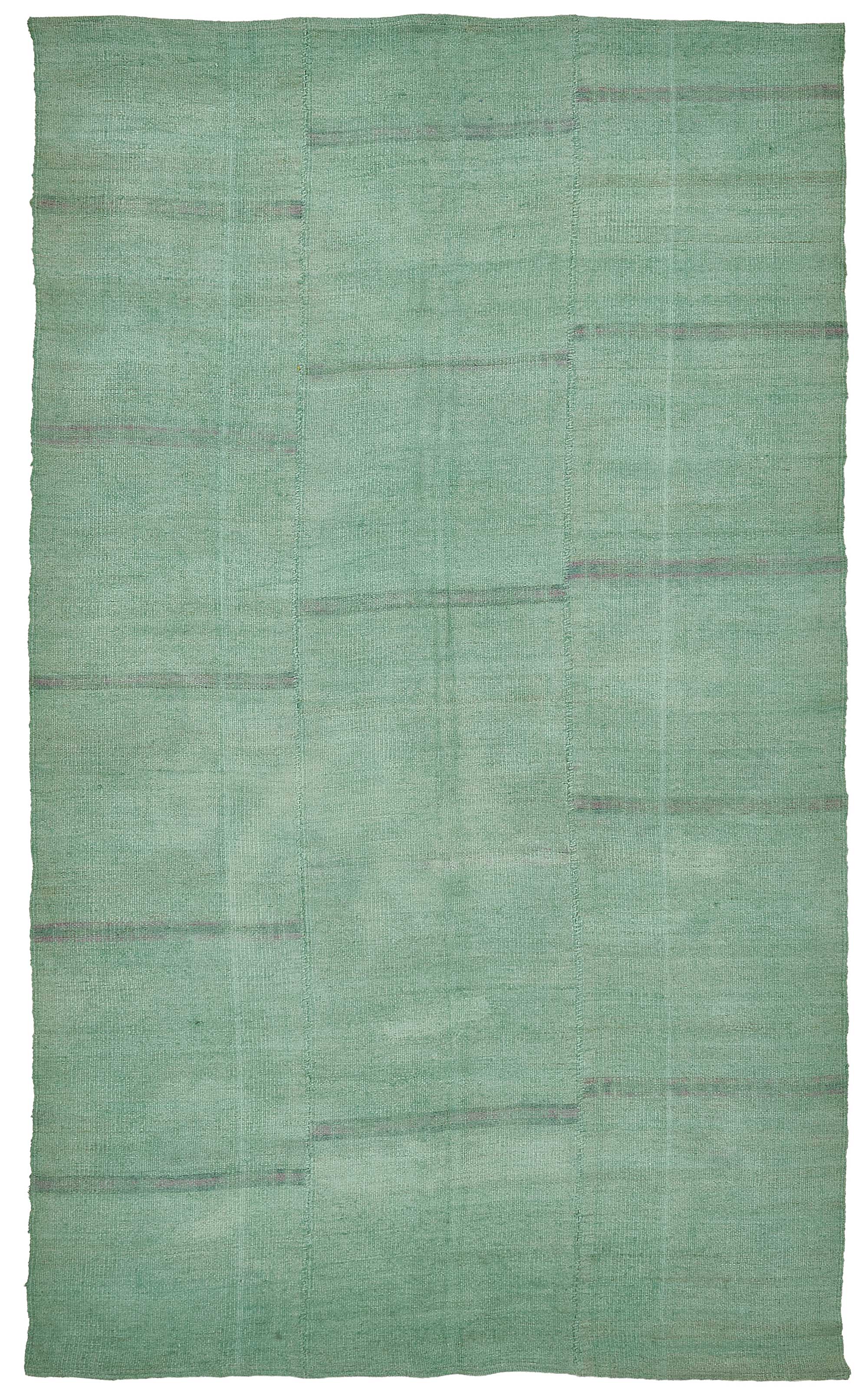 6x9 Turquoise Color Hemp Kilim Rug - 50410