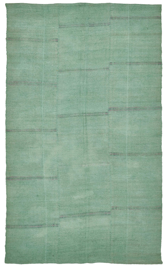 6x9 Turquoise Color Hemp Kilim Rug - 50410