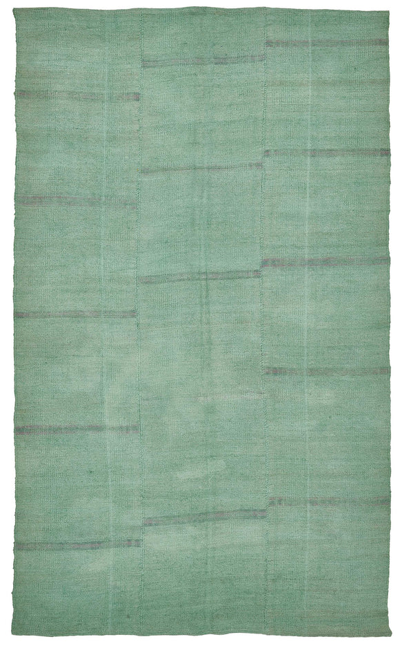 6x9 Turquoise Color Hemp Kilim Rug - 50410