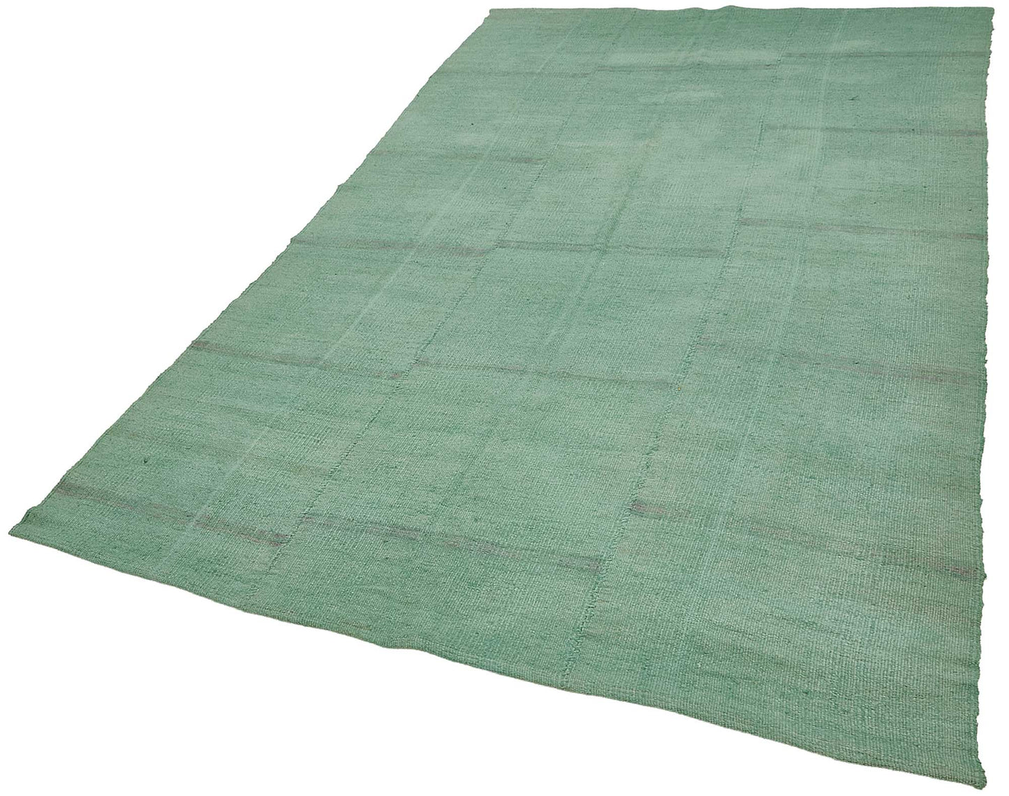 6x9 Turquoise Color Hemp Kilim Rug - 50410
