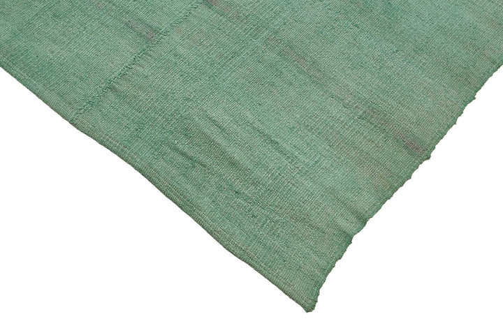 6x9 Turquoise Color Hemp Kilim Rug - 50410