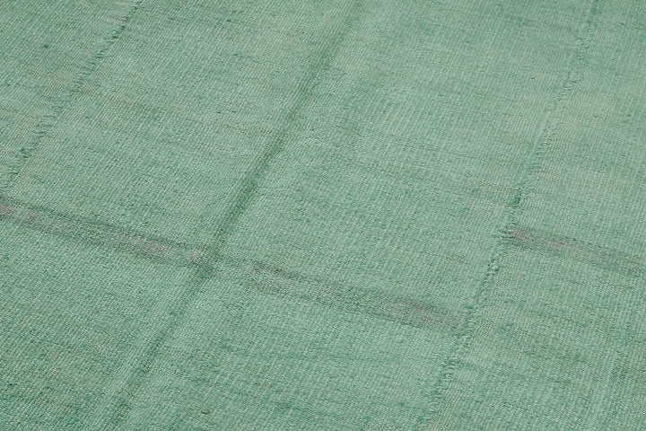 6x9 Turquoise Color Hemp Kilim Rug - 50410