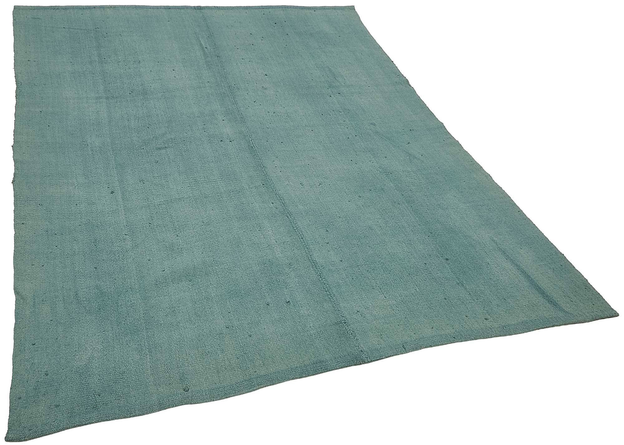 6x7 Blue Color Hemp Kilim Rug - 50411