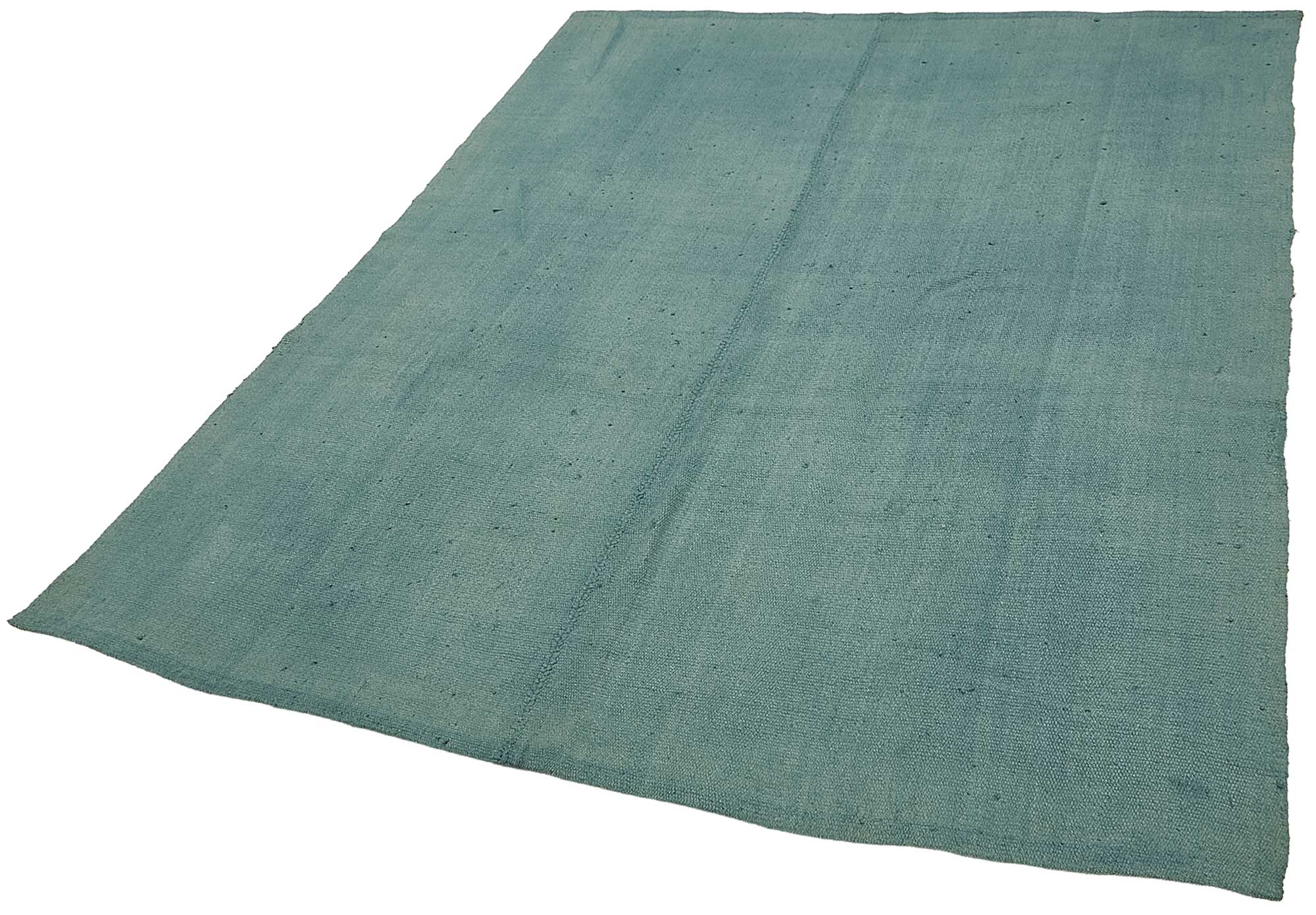 6x7 Blue Color Hemp Kilim Rug - 50411