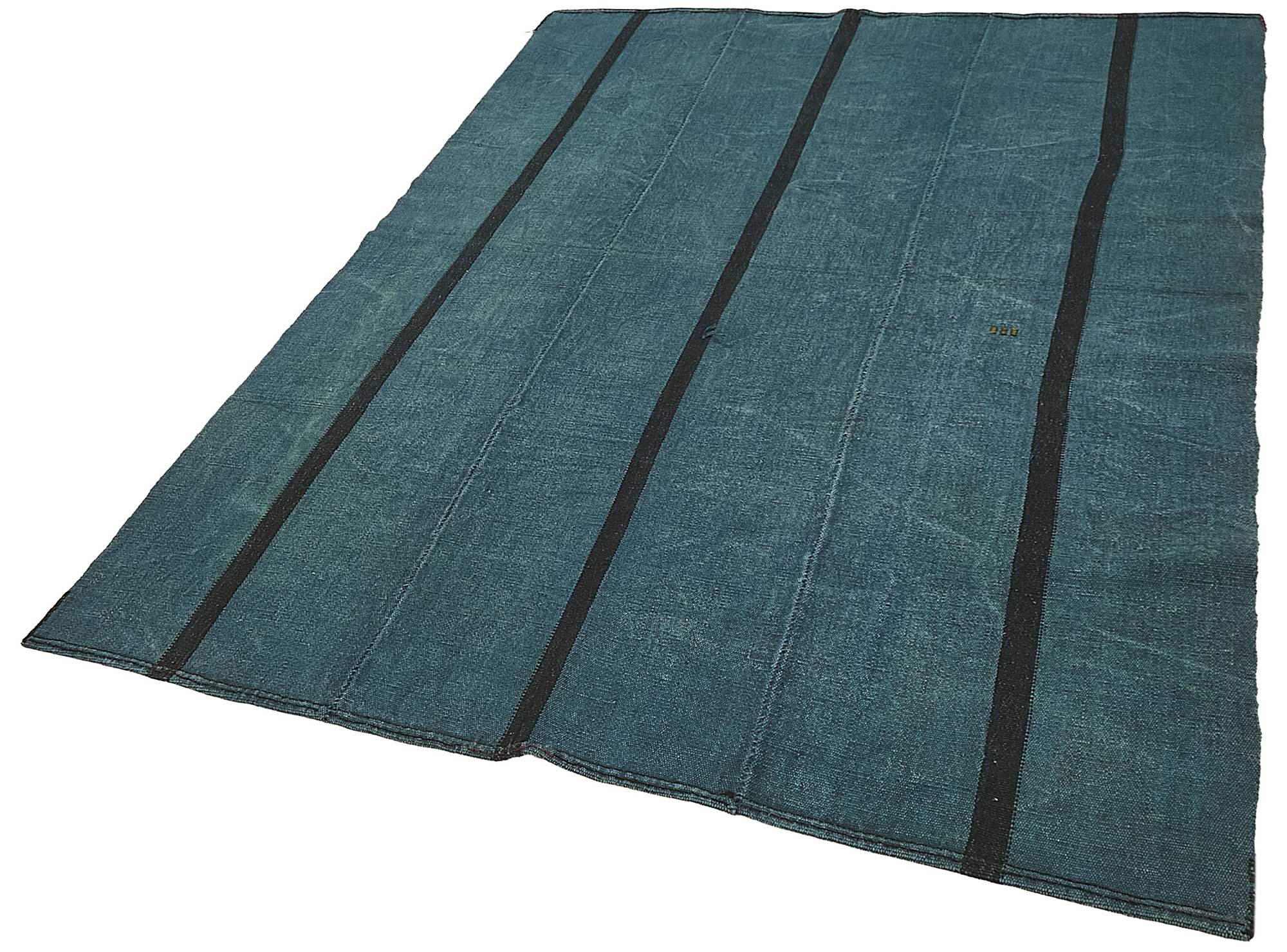 5x8 Blue Color Hemp Kilim Rug - 50413