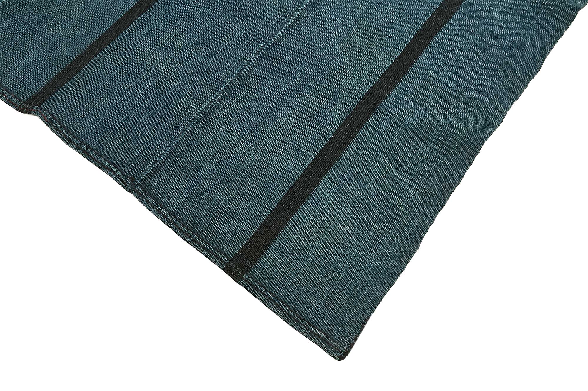 5x8 Blue Color Hemp Kilim Rug - 50413