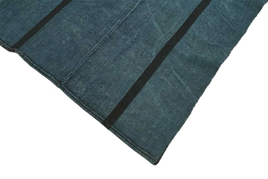 5x8 Blue Color Hemp Kilim Rug - 50413