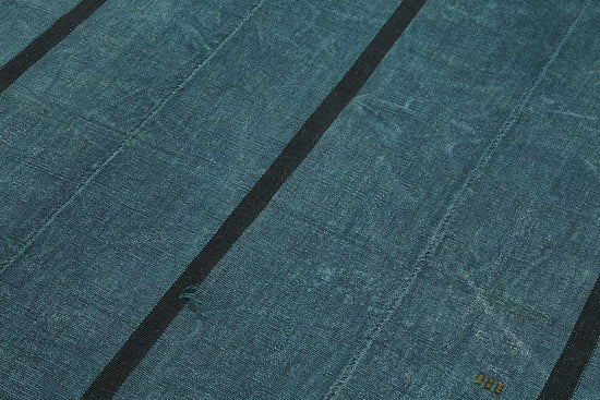 5x8 Blue Color Hemp Kilim Rug - 50413