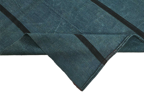5x8 Blue Color Hemp Kilim Rug - 50413
