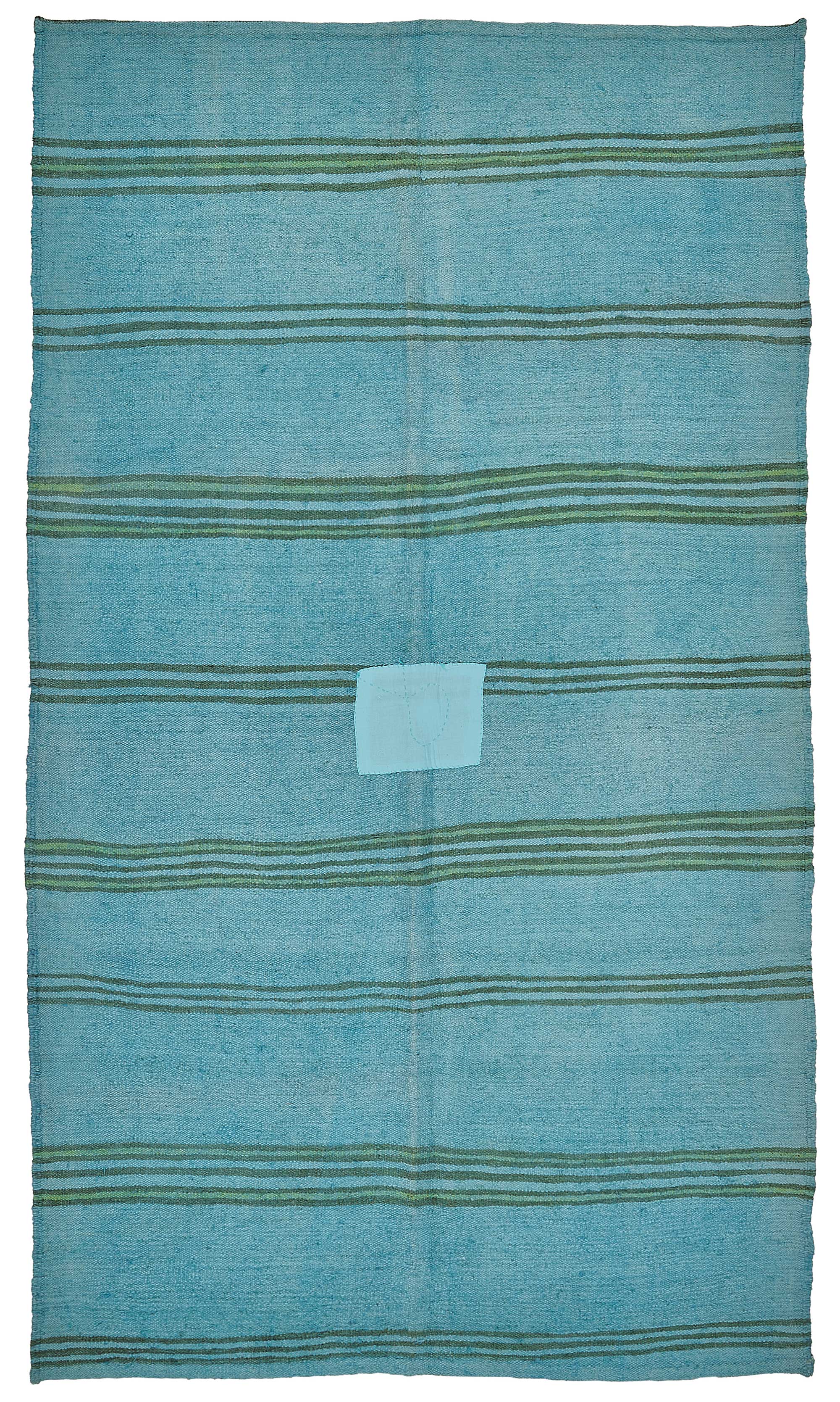 5x9 Blue Color Hemp Kilim Rug - 50415