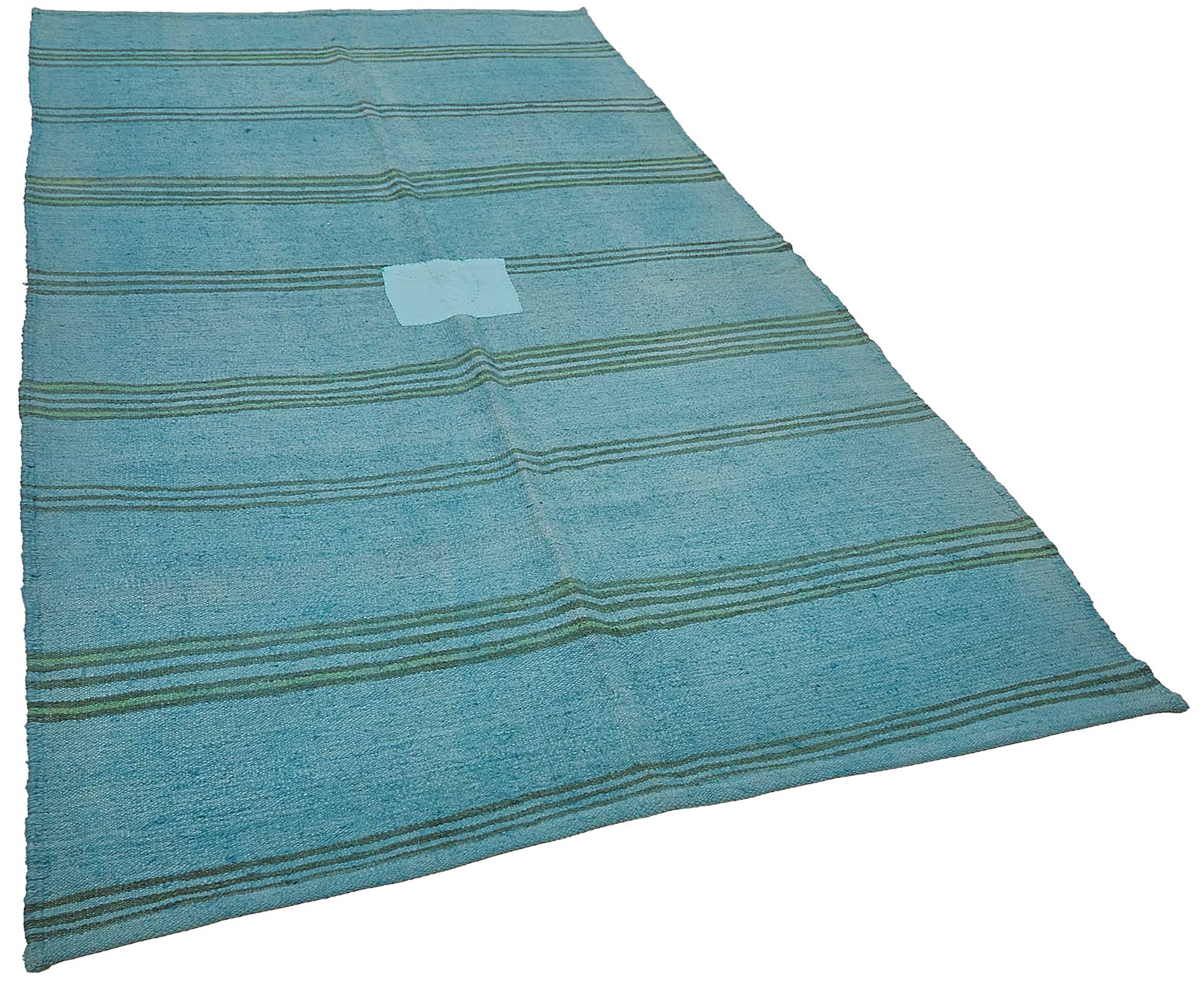 5x9 Blue Color Hemp Kilim Rug - 50415