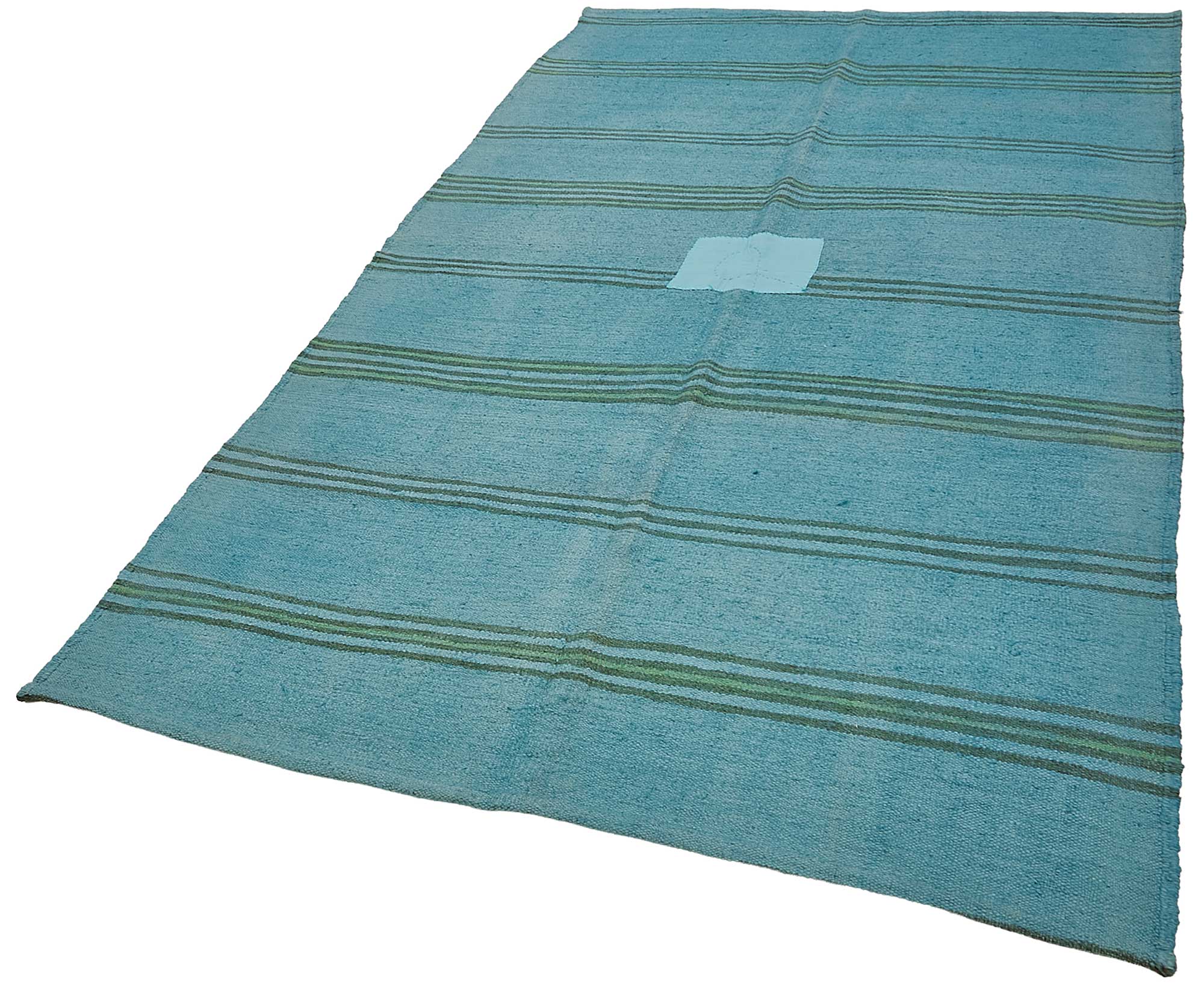 5x9 Blue Color Hemp Kilim Rug - 50415