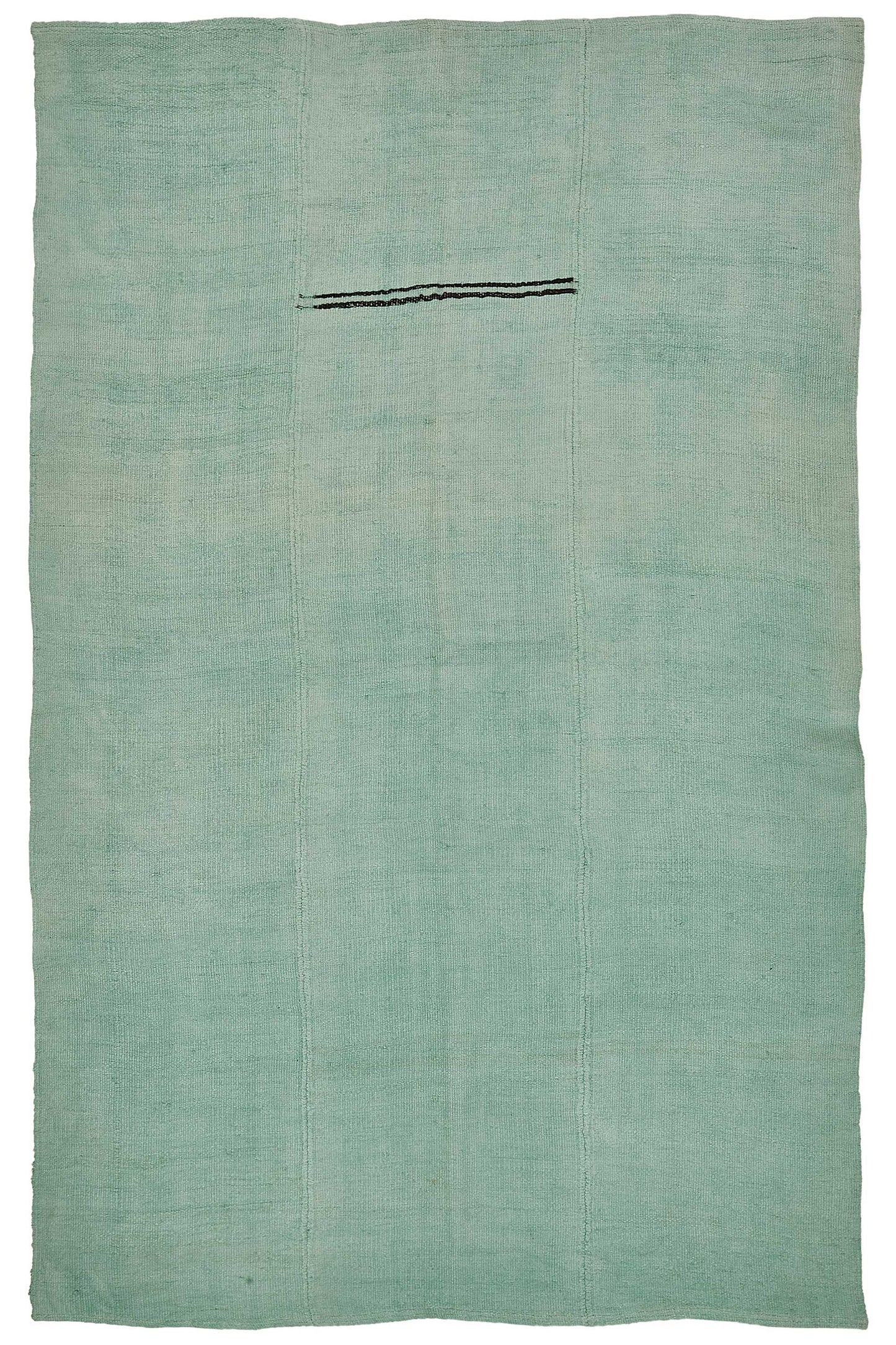 6x9 Turquoise Color Hemp Kilim Rug - 50416