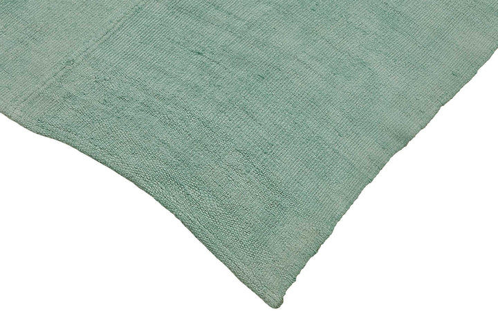 6x9 Turquoise Color Hemp Kilim Rug - 50416