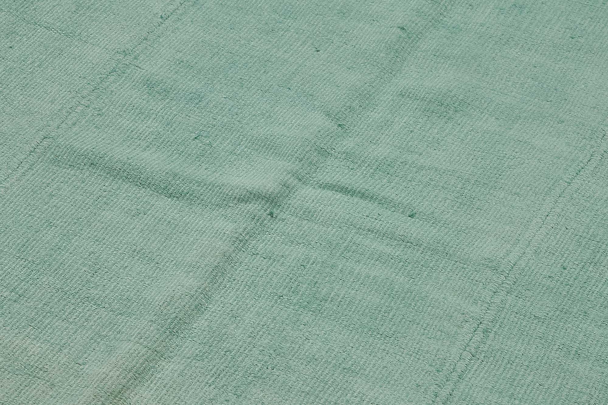 6x9 Turquoise Color Hemp Kilim Rug - 50416