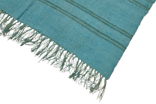 5x8 Blue Color Hemp Kilim Rug - 50417