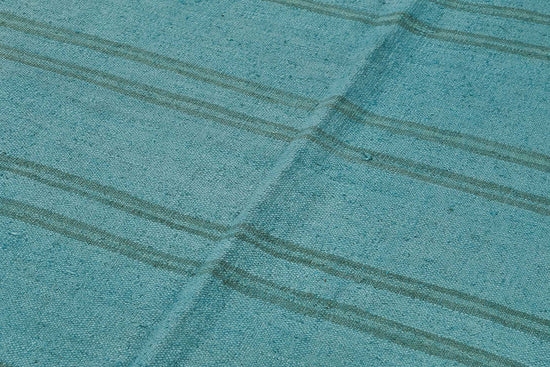 5x8 Blue Color Hemp Kilim Rug - 50417