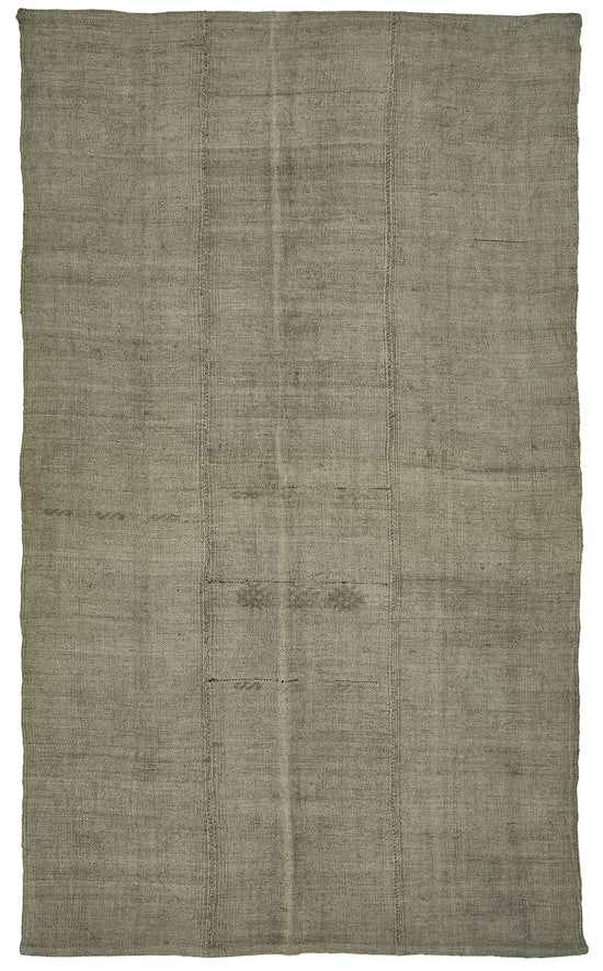 6x10 Brown Color Hemp Kilim Rug - 50421