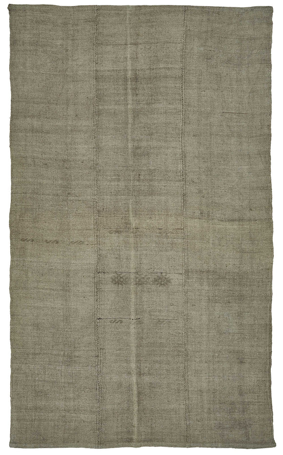 6x10 Brown Color Hemp Kilim Rug - 50421