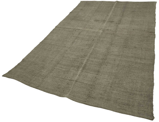 6x10 Brown Color Hemp Kilim Rug - 50421