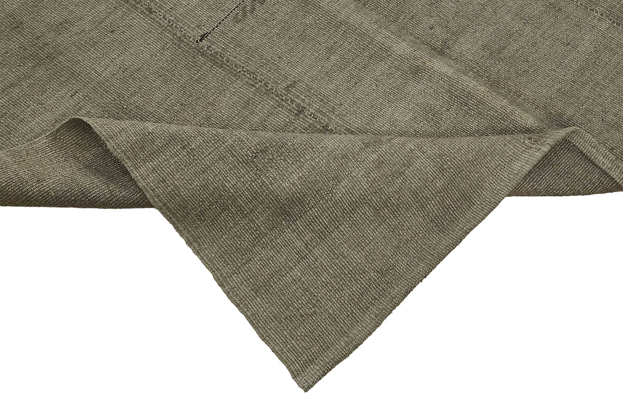 6x10 Brown Color Hemp Kilim Rug - 50421