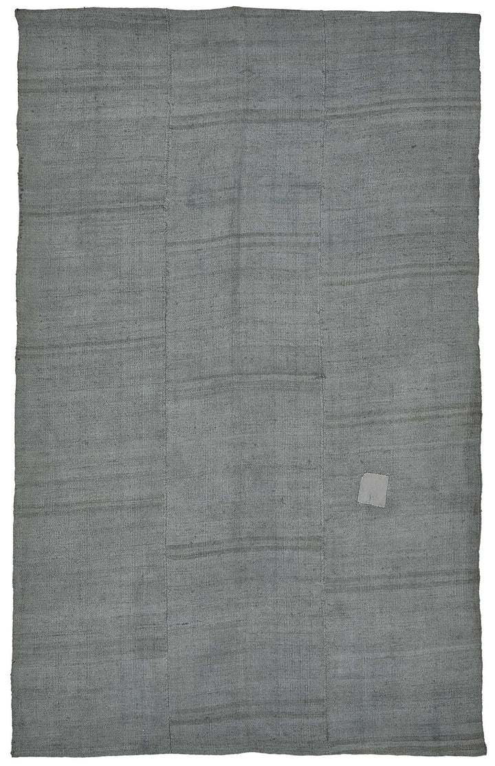 6x9 Grey Color Hemp Kilim Rug - 50422