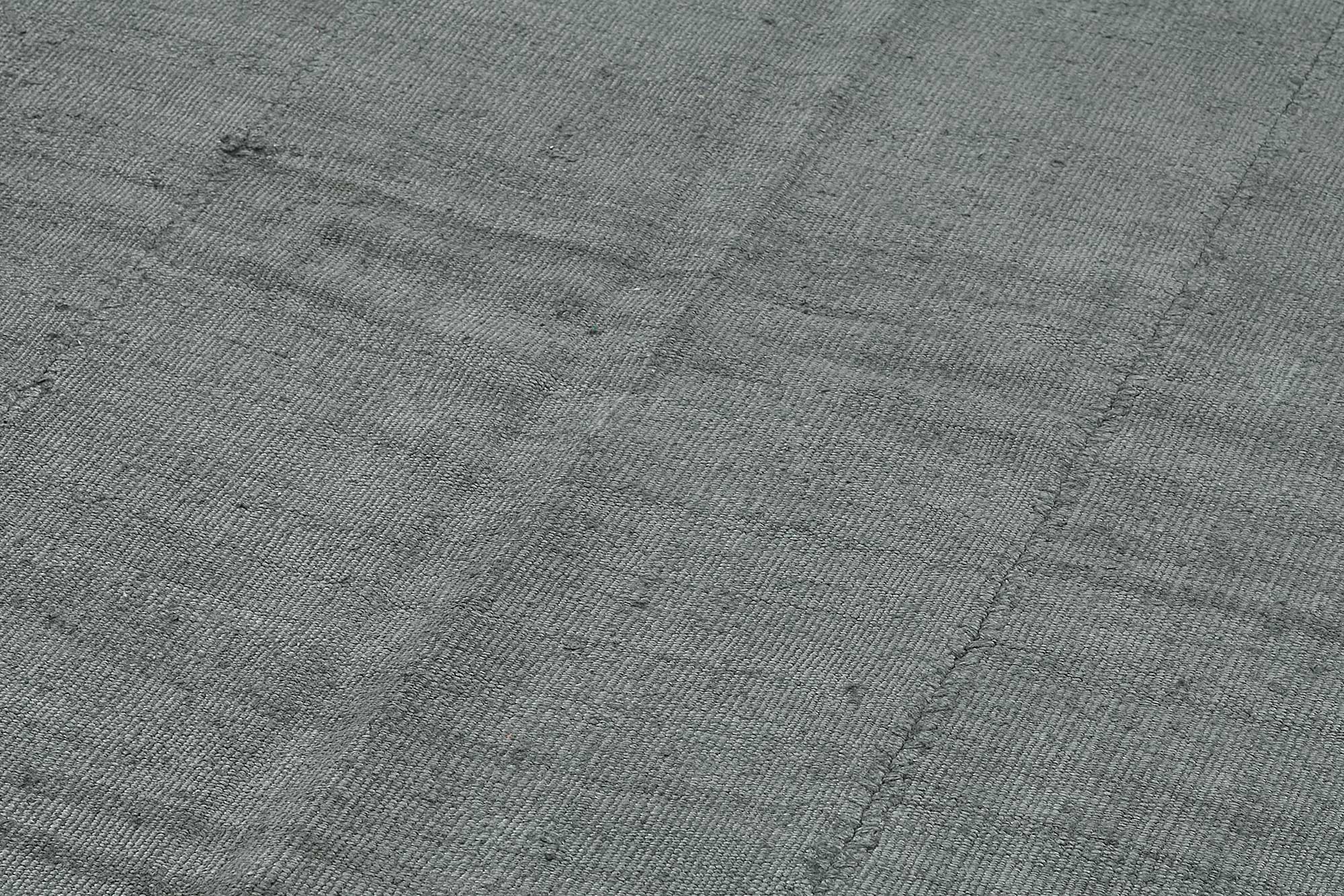 6x9 Grey Color Hemp Kilim Rug - 50422