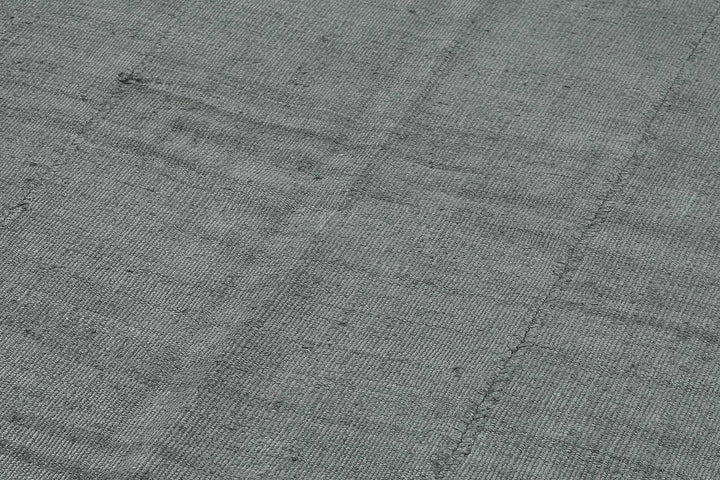 6x9 Grey Color Hemp Kilim Rug - 50422