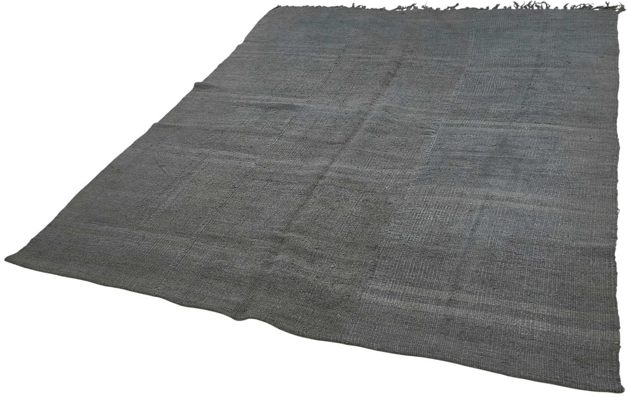 6x8 Grey Color Hemp Kilim Rug - 50424