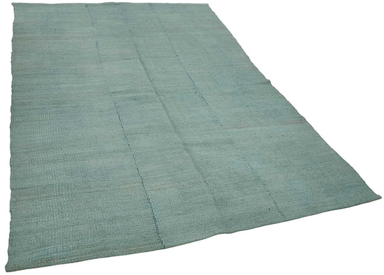 5x8 Blue Color Hemp Kilim Rug - 50425