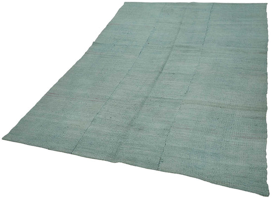 5x8 Blue Color Hemp Kilim Rug - 50425