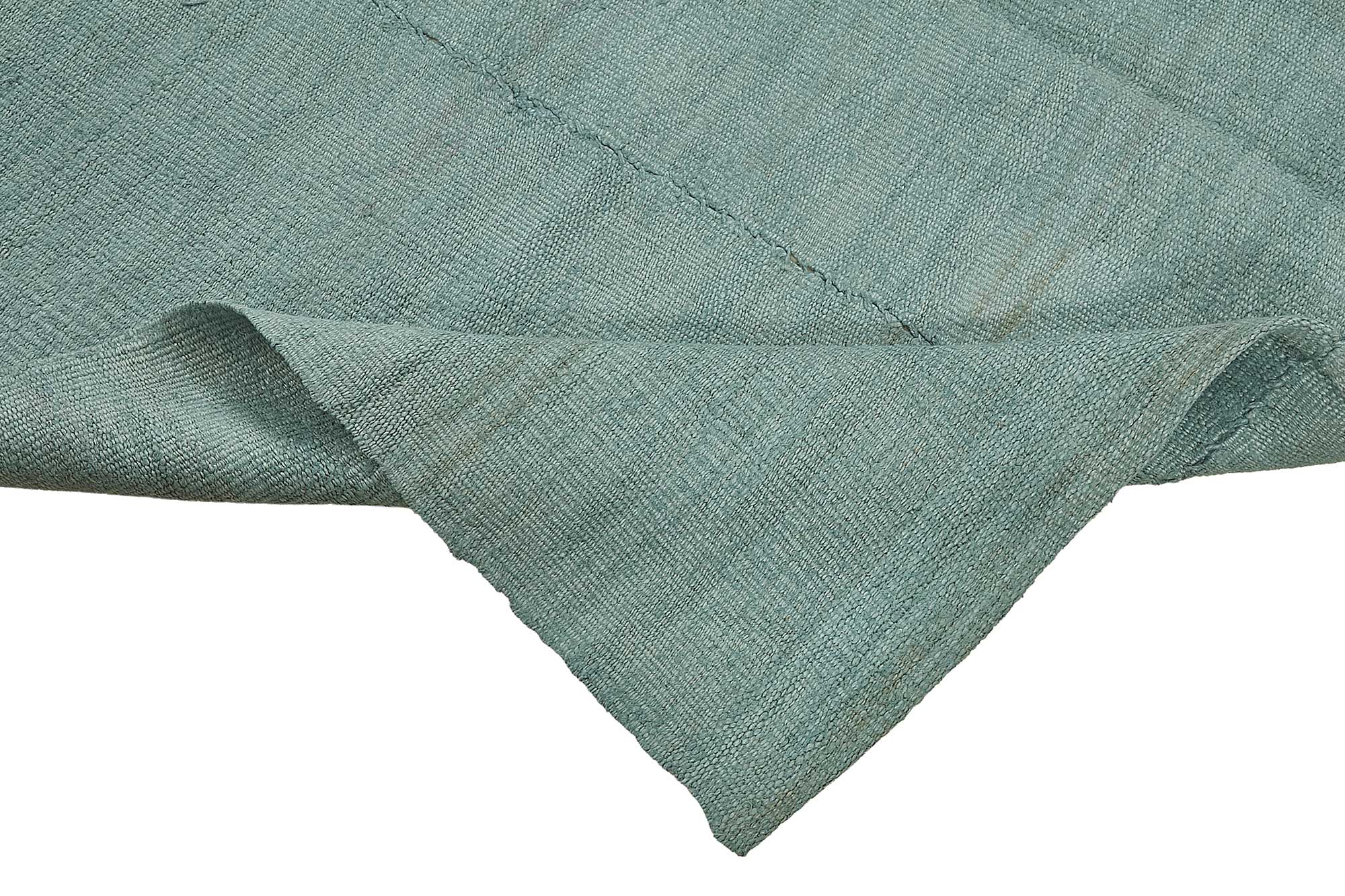 5x8 Blue Color Hemp Kilim Rug - 50425
