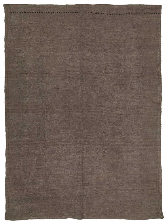 5x8 Brown Color Hemp Kilim Rug - 50426