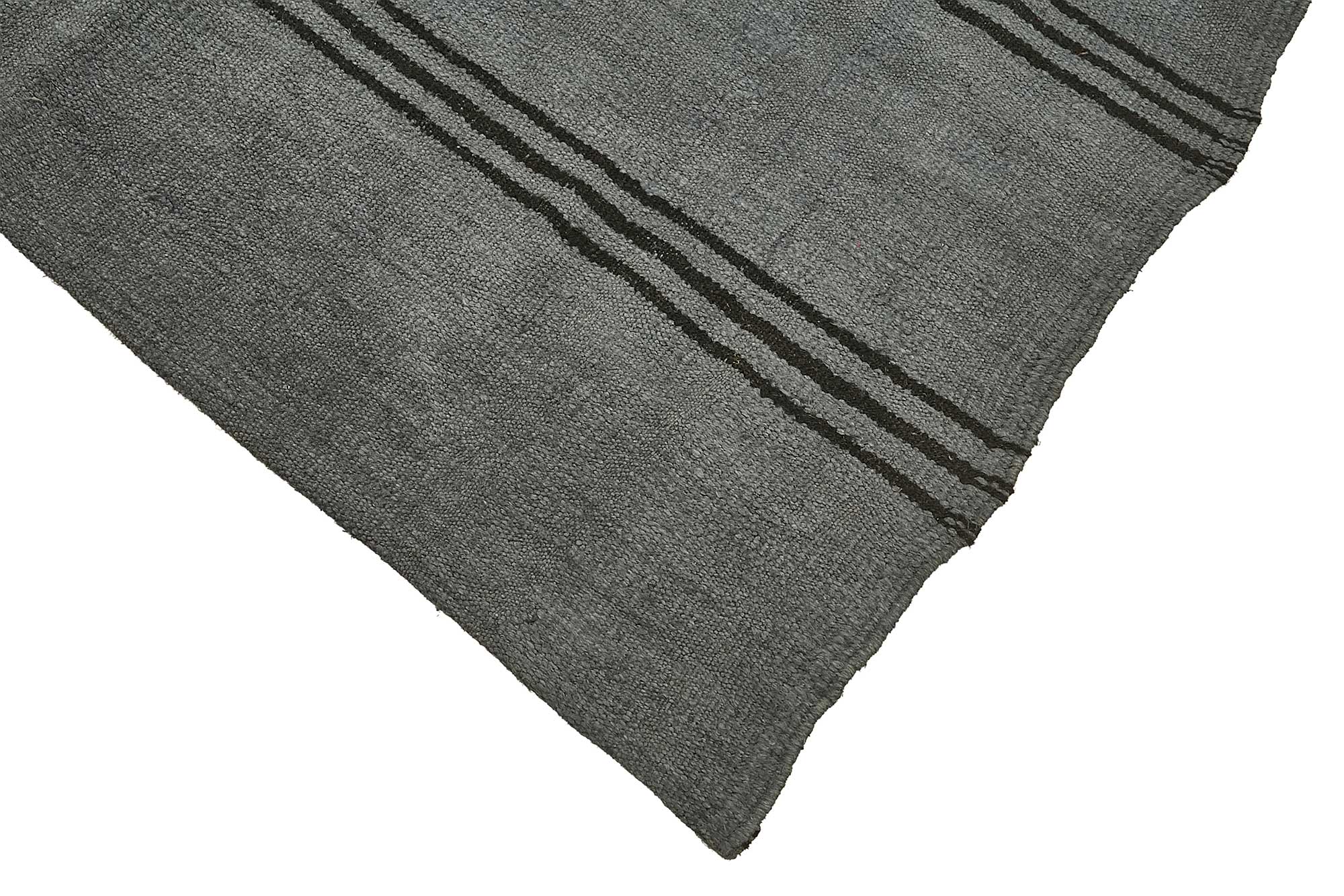 6x10 Grey Color Hemp Kilim Rug - 50427