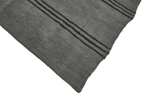 6x10 Grey Color Hemp Kilim Rug - 50427