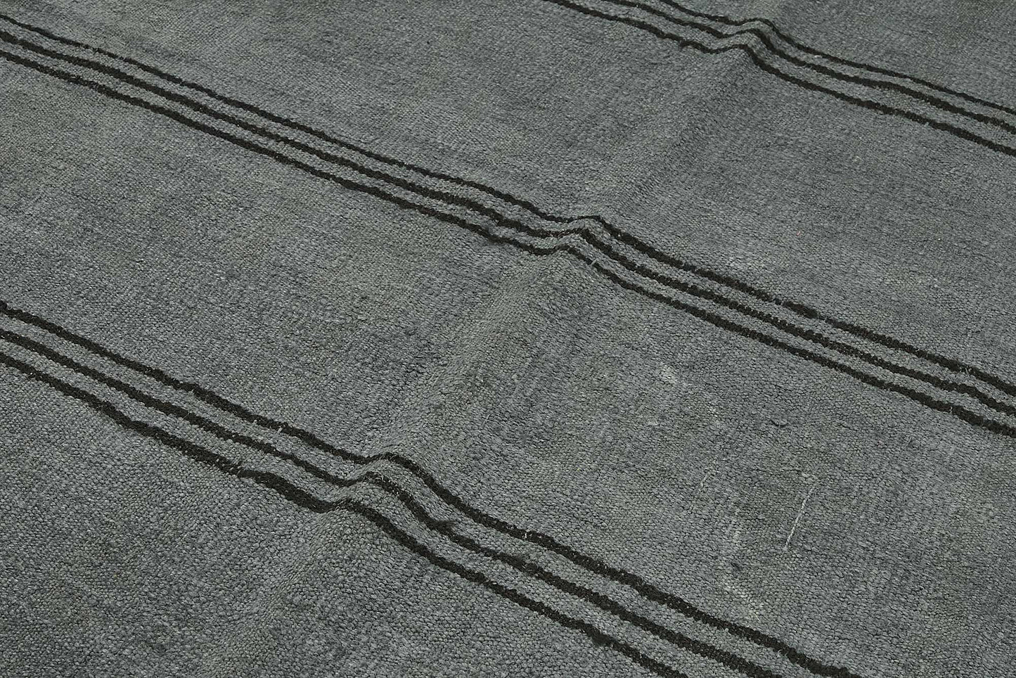 6x10 Grey Color Hemp Kilim Rug - 50427