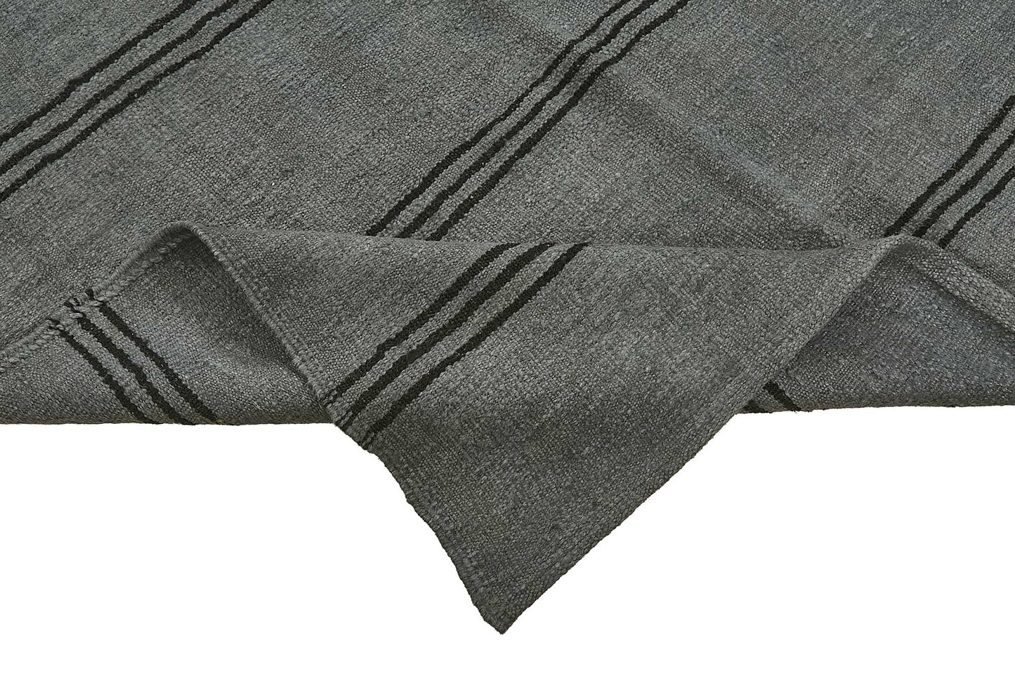 6x10 Grey Color Hemp Kilim Rug - 50427