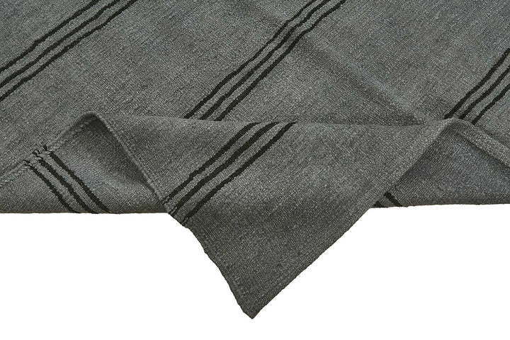 6x10 Grey Color Hemp Kilim Rug - 50427