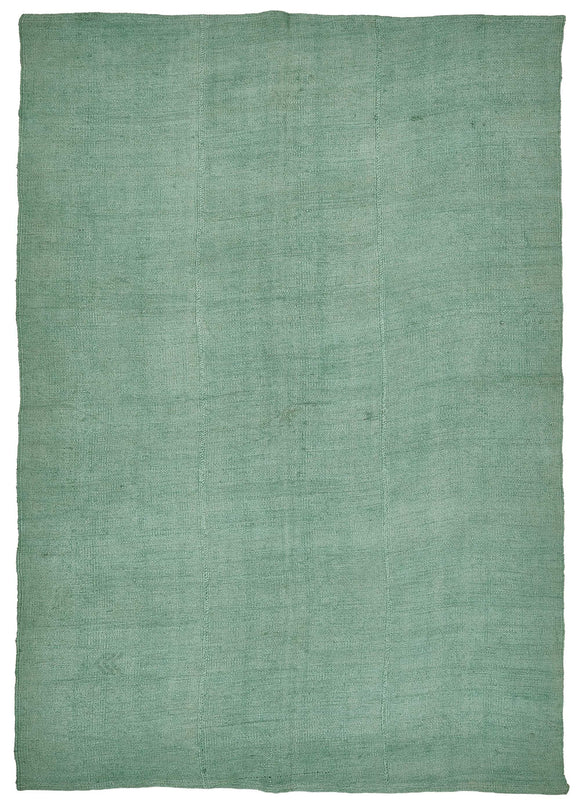 6x8 Turquoise Color Hemp Kilim Rug - 50429