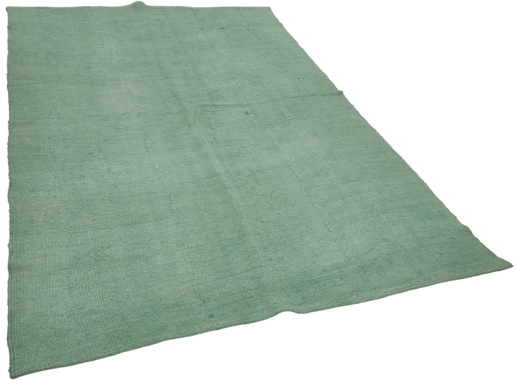 6x8 Turquoise Color Hemp Kilim Rug - 50429