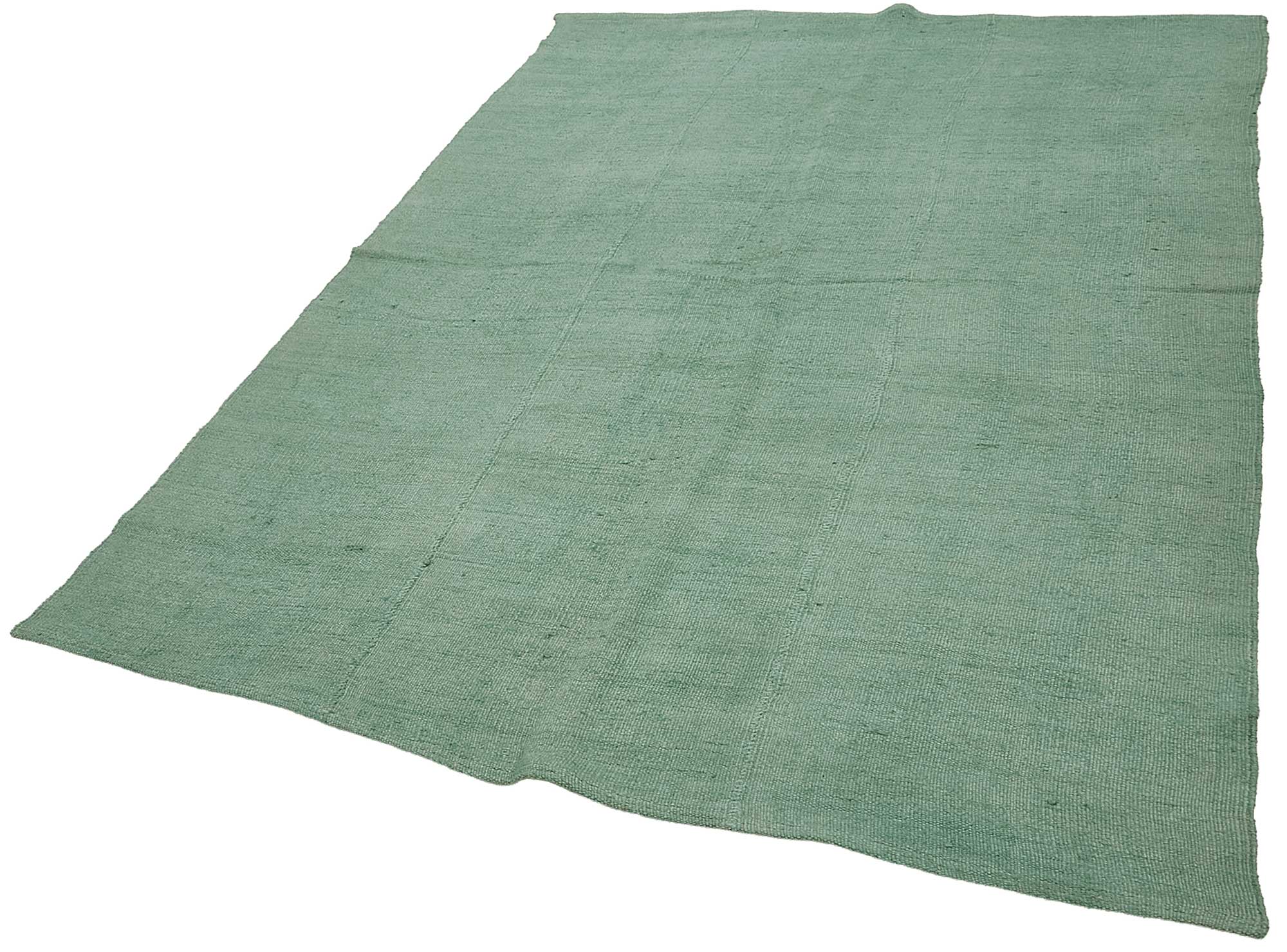 6x8 Turquoise Color Hemp Kilim Rug - 50429