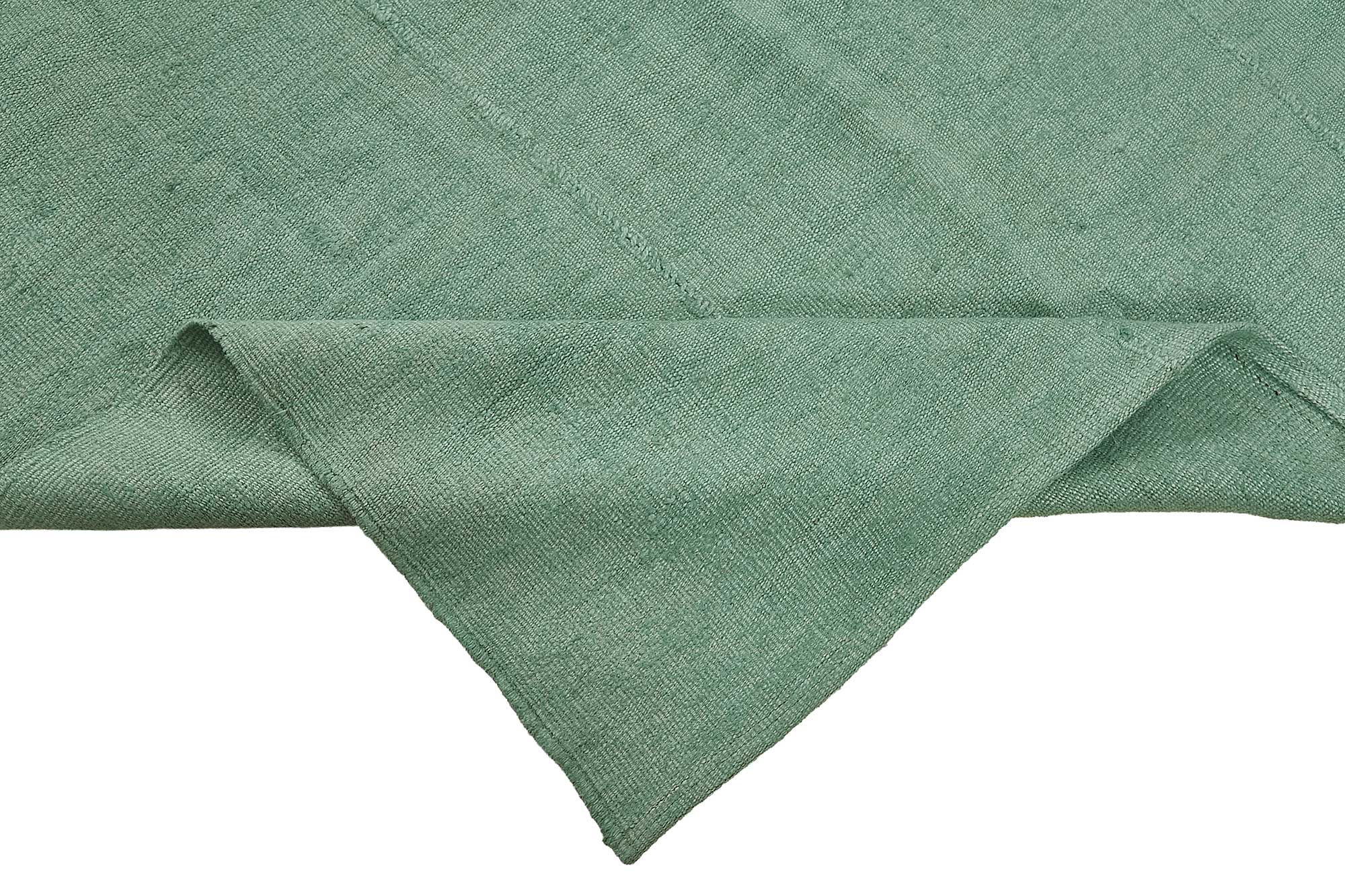 6x8 Turquoise Color Hemp Kilim Rug - 50429