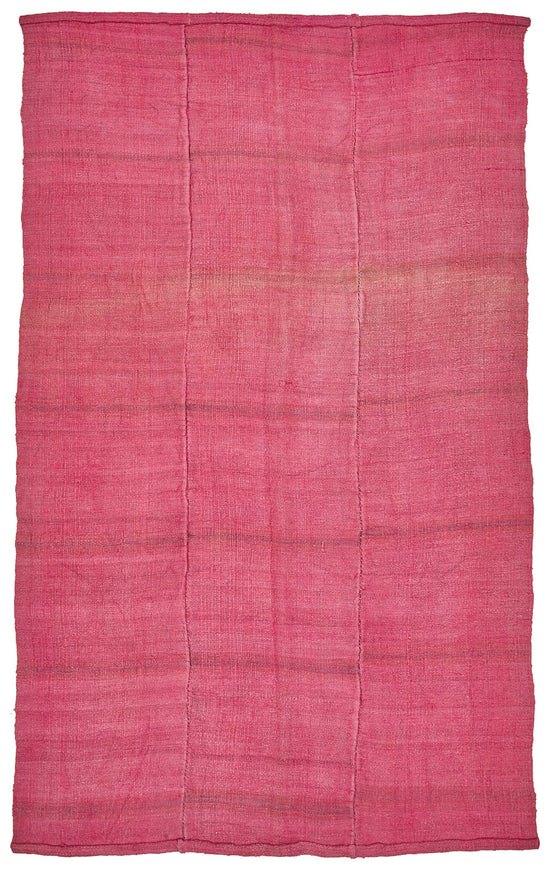 5x8 Pink Color Hemp Kilim Rug - 50430