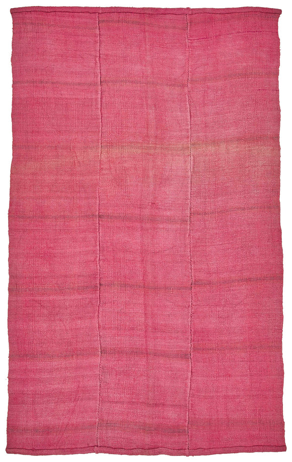 5x8 Pink Color Hemp Kilim Rug - 50430