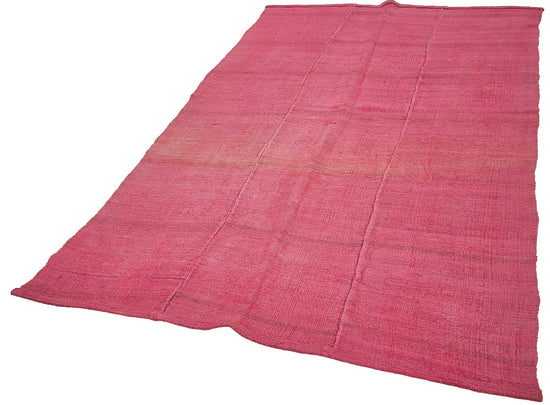 5x8 Pink Color Hemp Kilim Rug - 50430