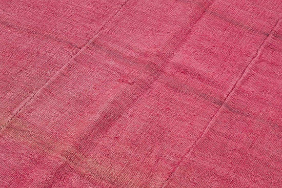 5x8 Pink Color Hemp Kilim Rug - 50430