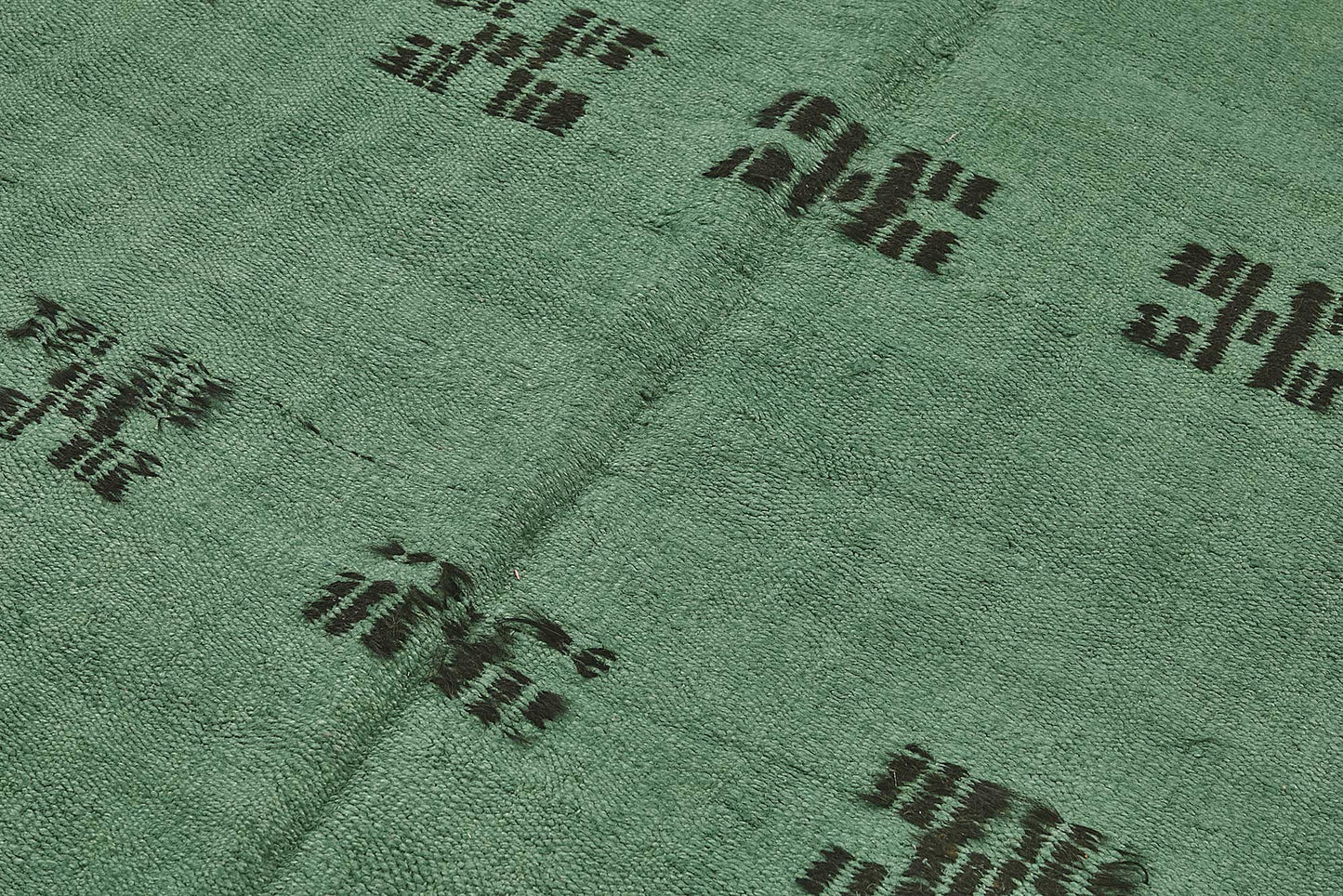 5x8 Green Color Hemp Kilim Rug - 50431
