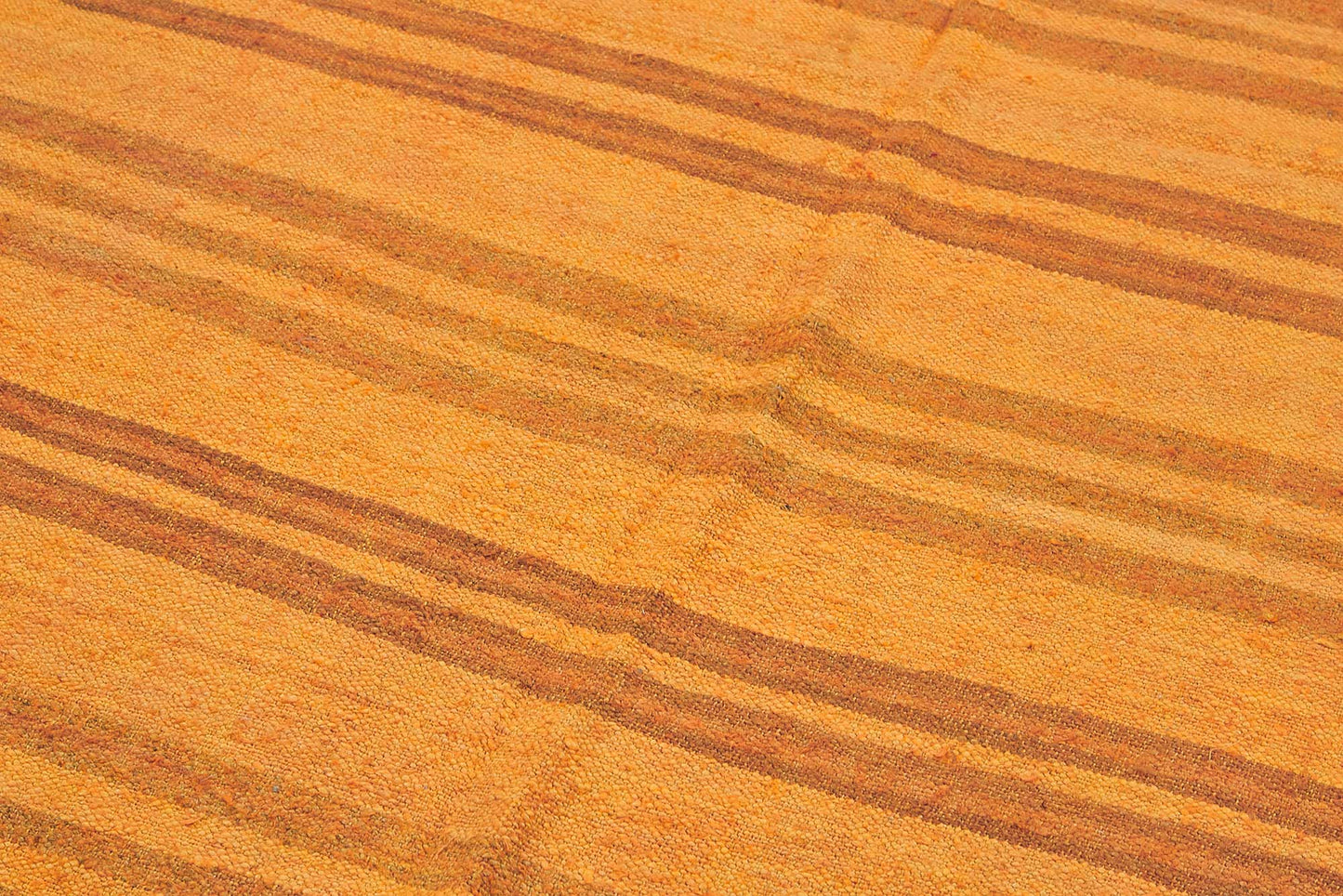 4x7 Orange Color Hemp Kilim Rug - 50432